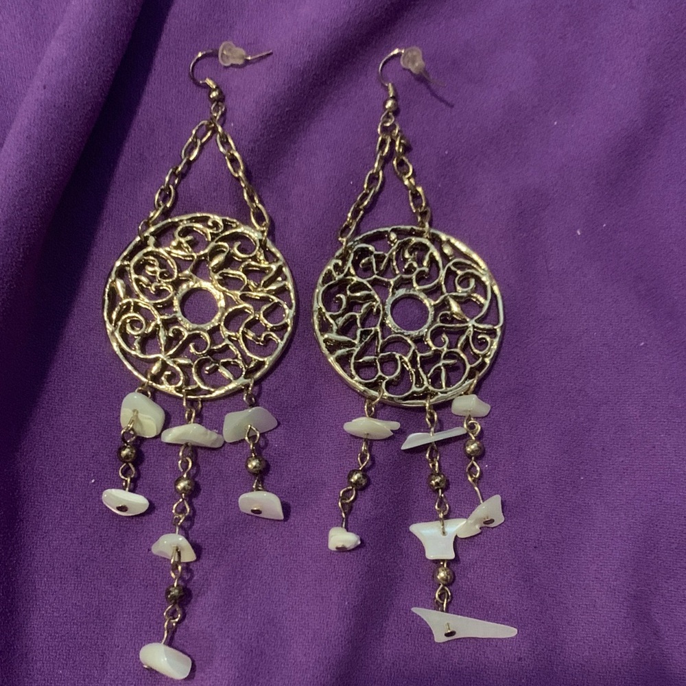 Mother of Pearl Dangle Earrings